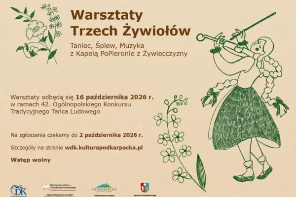 Warsztaty Trzech Żywiołów z Kapelą PoPieronie – zgłoszenia tylko do piątku