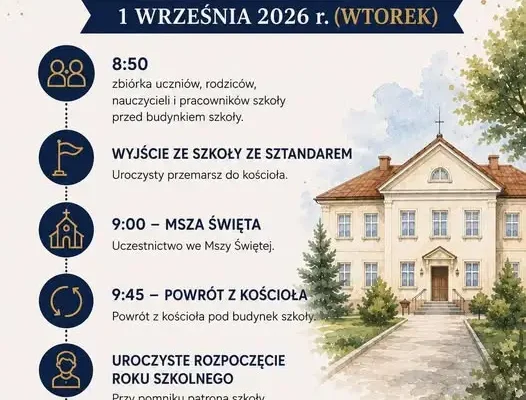 Uroczyste rozpoczęcie roku szkolnego 2026/2027 w ZS Dzikowiec
