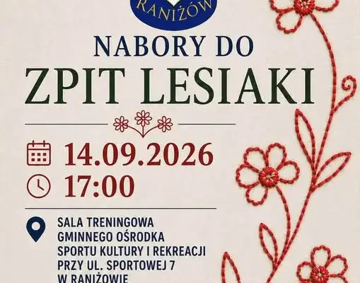 Nabór do Zespołu Pieśni i Tańca „Lesiaki” w Raniżowie – spotkanie 14 września