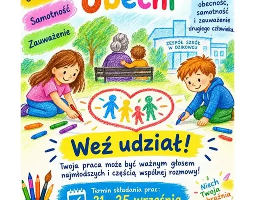 Konkurs plastyczny „Niewidzialni, ale obecni” w Dzikowcu – prace do 25 września