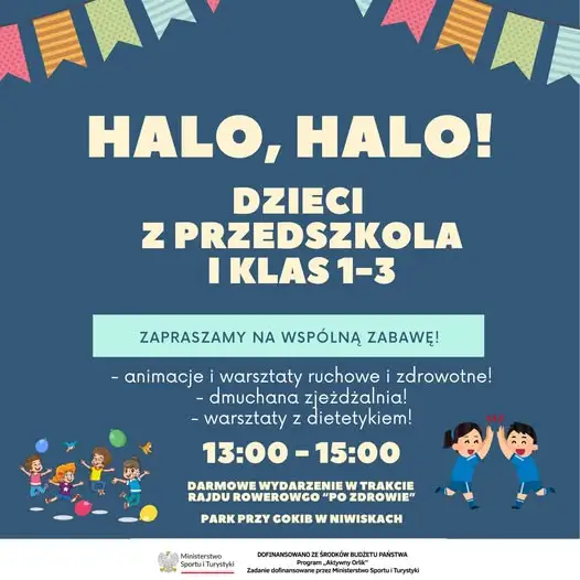 Rajd Rowerowy po Zdrowie w Gminie Niwiska – atrakcje dla dzieci już jutro