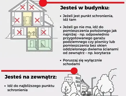 MSWiA przypomina: jak zachować się podczas alarmu i gdzie szukać schronienia