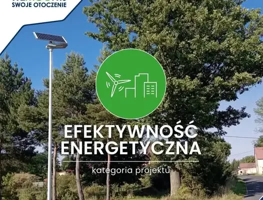 Widełka: nowe oświetlenie solarne przy Wiejskim Domu Kultury i Remizie OSP