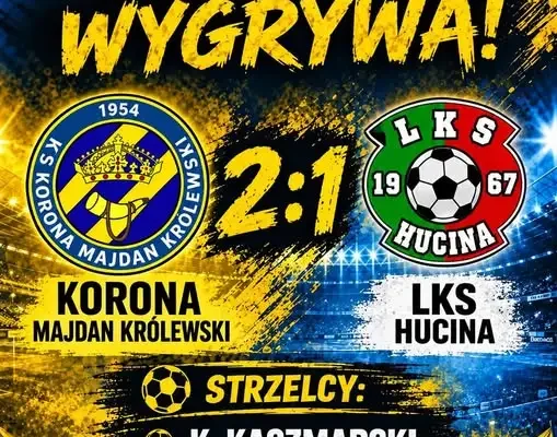 Korona MK wygrywa z LKS Hucina 2:1. Bohaterami młodzieżowcy