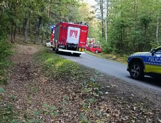 Kolizja w Porębach Dymarskich. Interweniowały trzy jednostki straży pożarnej