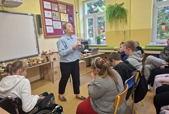 Bezpieczne grzybobranie tematem zajęć w Szkole Specjalnej w Kolbuszowej Dolnej