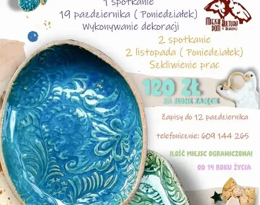Warsztaty ceramiczne w MDK Kolbuszowa – zapisy do 12 października