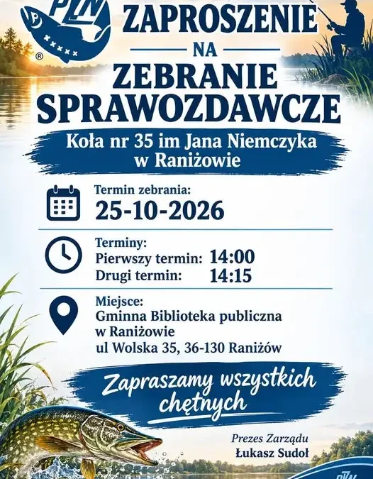 Zebranie sprawozdawcze Koła nr 35 im. Jana Niemczyka w Raniżowie