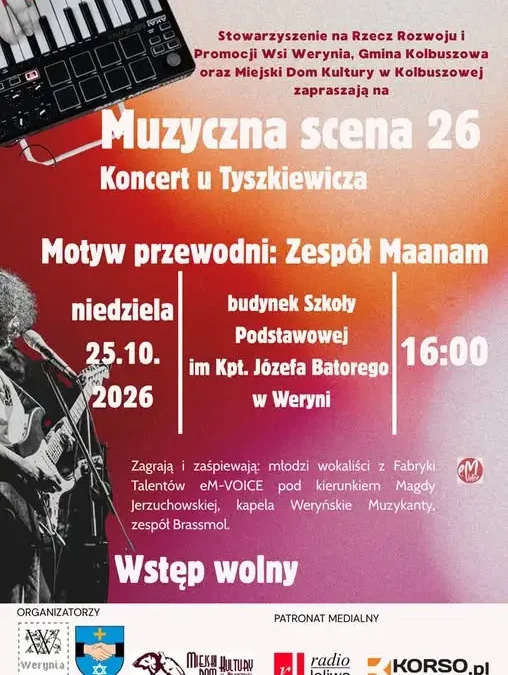 Koncert u Tyszkiewicza w Weryni – muzyczne hołd dla Maanamu i lokalnych tradycji