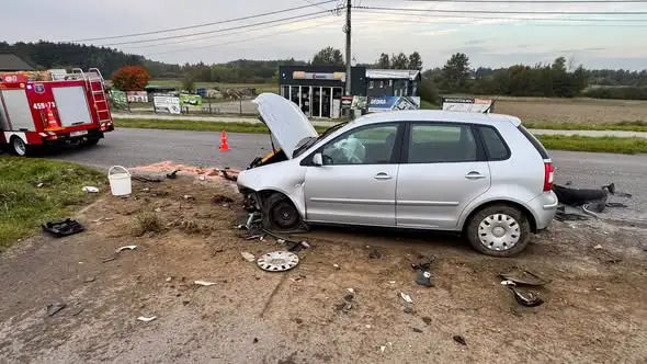 Kolizja w Brzostowej Górze – interweniowały służby ratunkowe