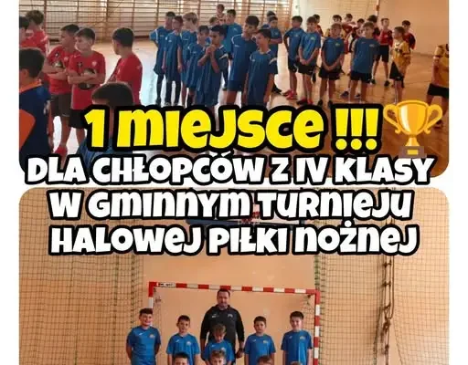 Gminny Turniej Halowej Piłki Nożnej Chłopców Klas IV w Kolbuszowej – zwycięstwo SMS Kolbuszowa