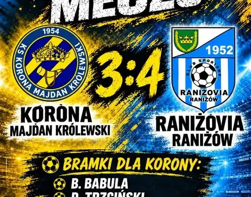 Korona przegrywa z Raniżovią 3:4 po bramce w ostatniej akcji
