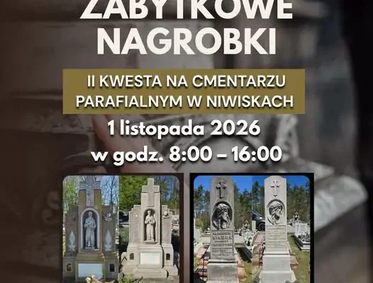 Niwiska: II Kwesta na rzecz zabytkowych nagrobków już 1 listopada