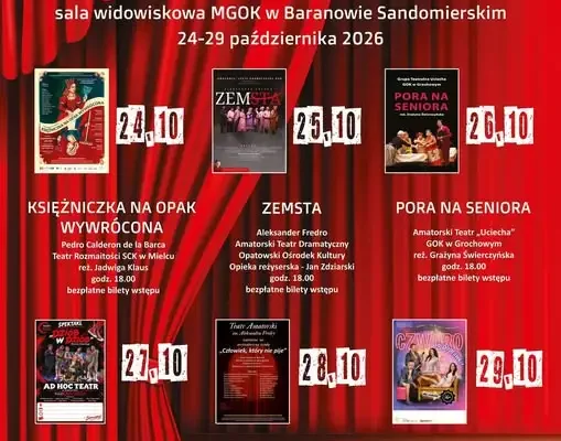 Teatralia Mielecko-Baranowskie: Teatr z Kolbuszowej wystąpi w Baranowie Sandomierskim
