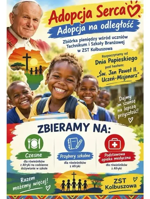Kolbuszowa: uczniowie ZST włączają się w „Adopcję Serca” dla rówieśników z Afryki