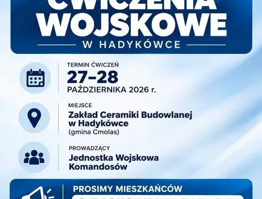 Ćwiczenia wojskowe w Hadykówce – hałas i pozorowana broń w Zakładzie Ceramiki Budowlanej