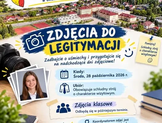 Sesja zdjęciowa do legitymacji szkolnych w Szkole Podstawowej im. Gomola – 28 października 2026
