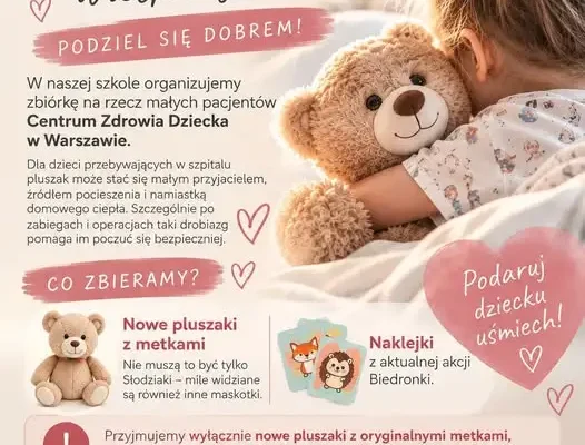 Zbiórka pluszaków w Dzikowcu – pomóż małym pacjentom