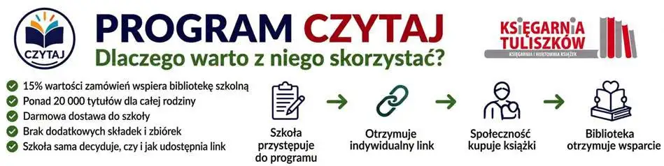 Szkoła w Majdanie Królewskim dołącza do programu CZYTAJ! – 15% na nowe książki