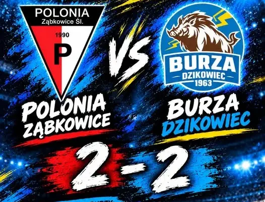 Burza Ząbkowice remisuje 2:2. Debiut Osickiego z bramką