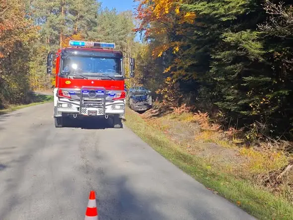 Kolizja w Porębach Dymarskich – interweniowała OSP Majdan Królewski