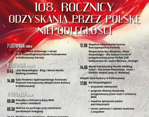 Kolbuszowa szykuje się do Narodowego Święta Niepodległości – obchody potrwają od 7 do 15 listopada