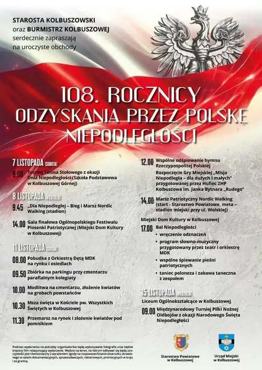 Kolbuszowa szykuje się do Narodowego Święta Niepodległości – obchody potrwają od 7 do 15 listopada